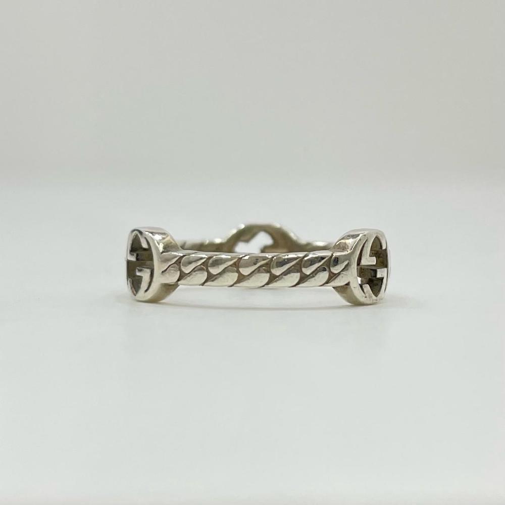 Gucci Interlocking Gg Chain Ring Silver - image 3